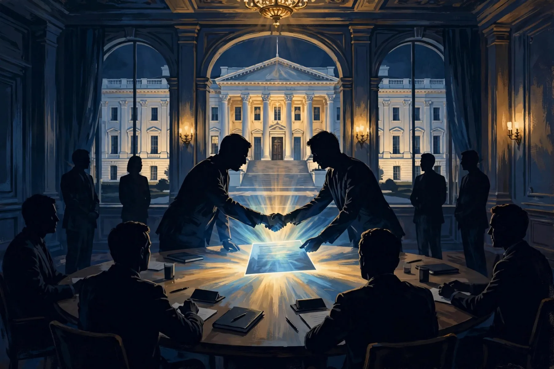 IA : Trump et les patrons de Google, Meta, OpenAI, xAI, Anthropic et Nvidia signent un pacte de sécurité « moralement contraignant »
