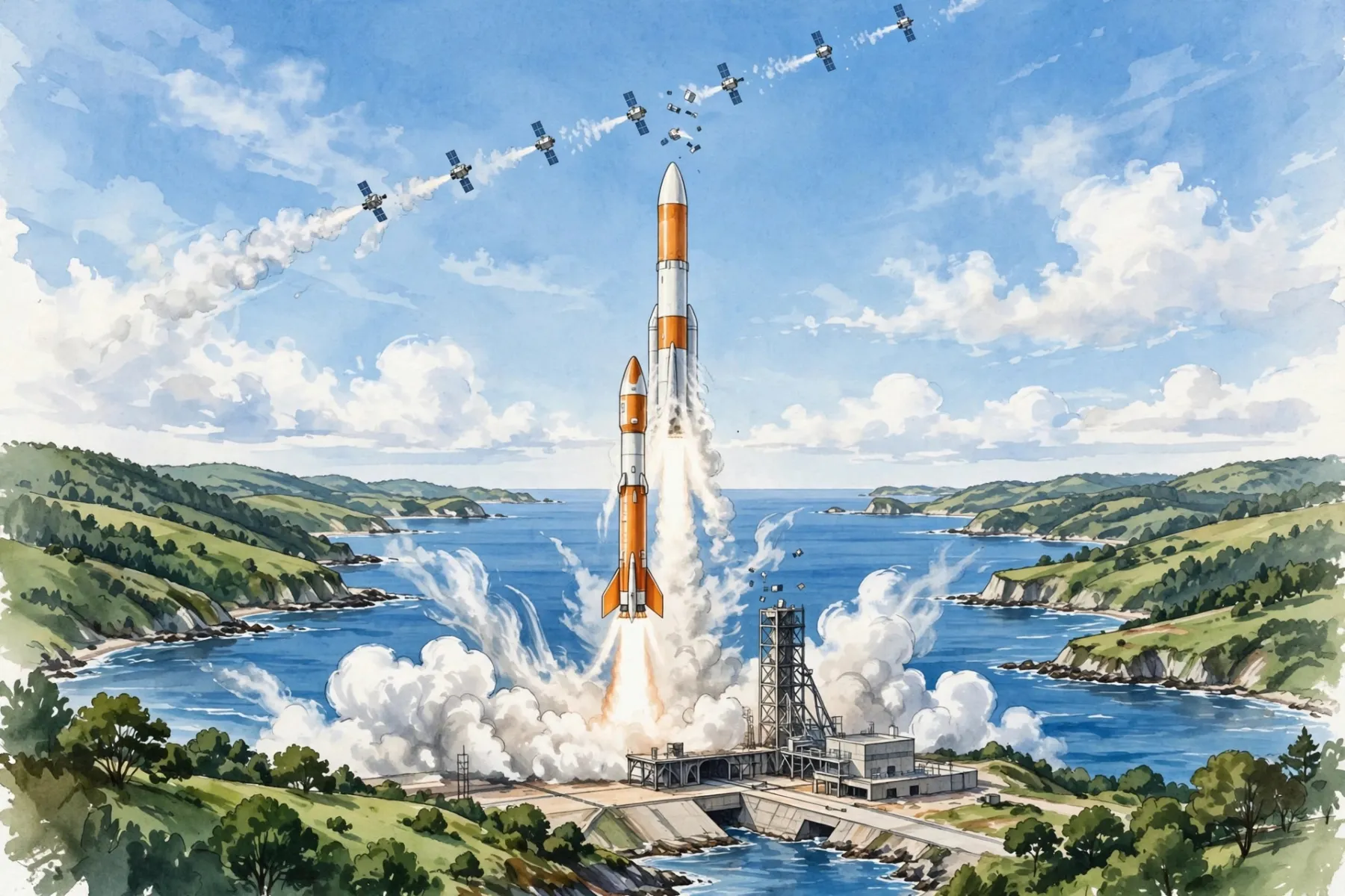 La fusée sud-coréenne Nuri réussit son 5e lancement avec 15 satellites à bord